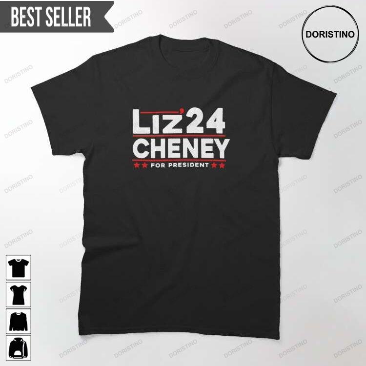 Liz Cheney 2024 For President Black Unisex Sweatshirt Long Sleeve Hoodie
