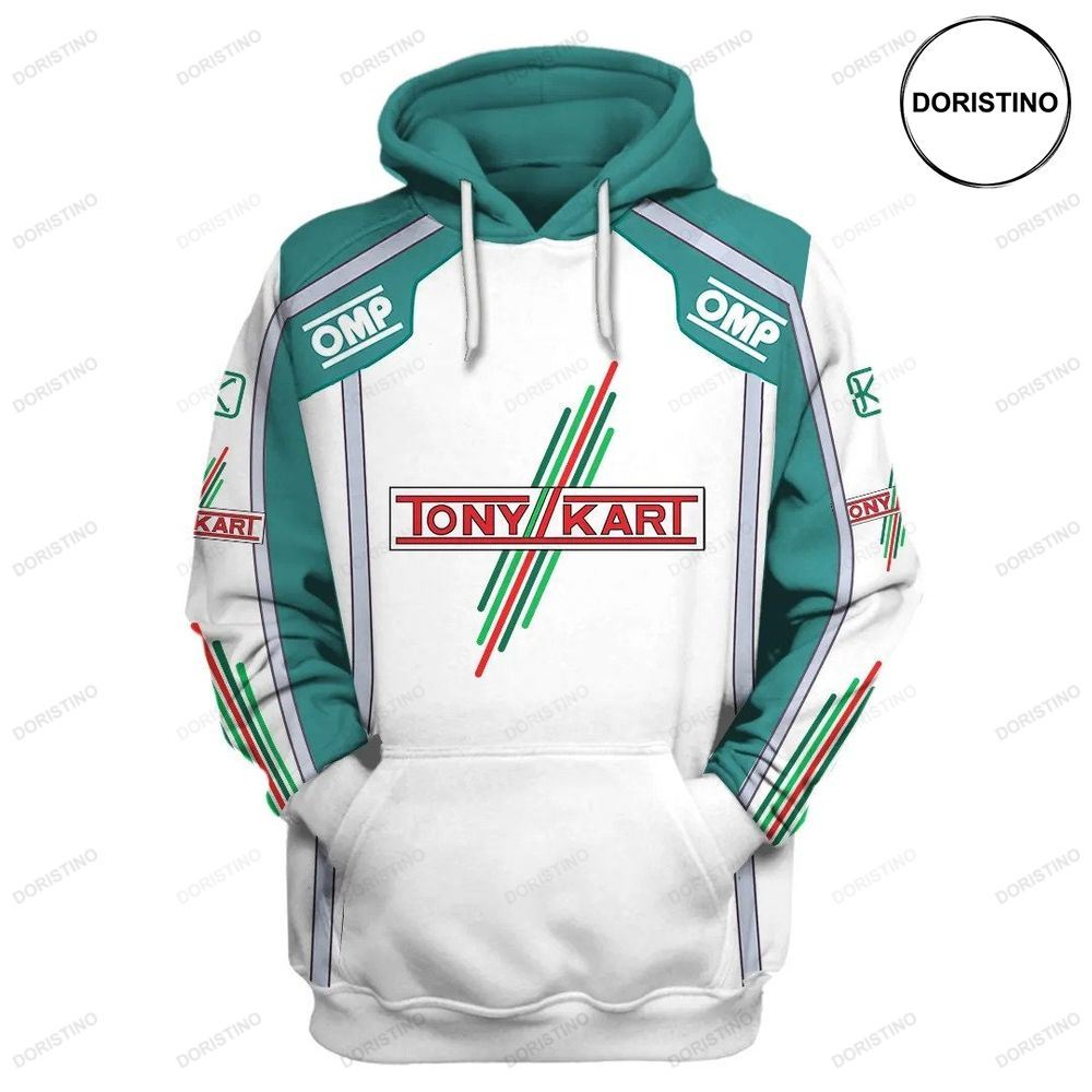 Tony Kart Gift Racing Logo Brand F1 Style Awesome 3D Hoodie