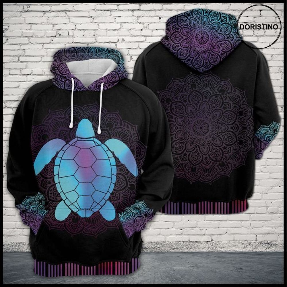 Turtle Zen Pattern Awesome 3D Hoodie