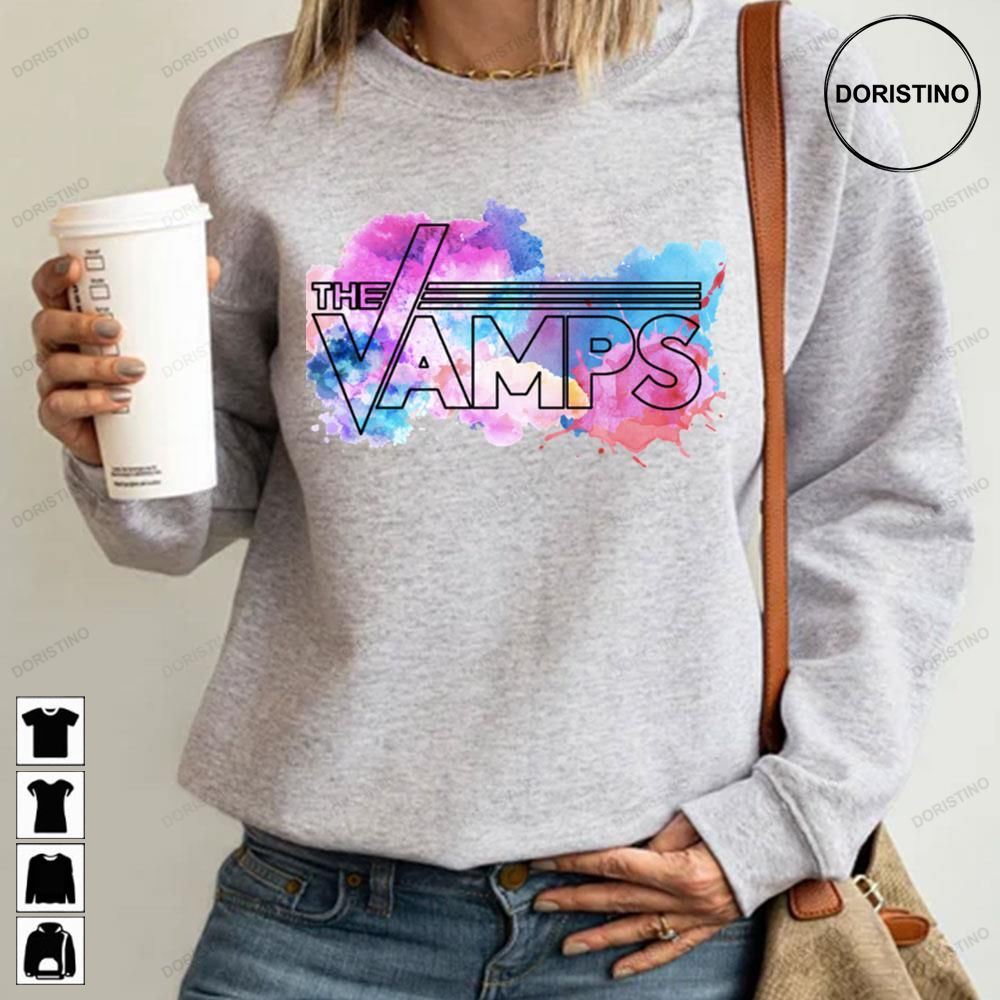 The Vamps Watercolor Art Vintage Limited Edition T-shirts