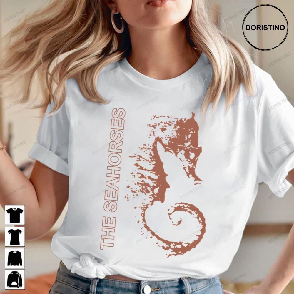 The Verves The The Seahorses Rock Logo White And Black Art Trending Style