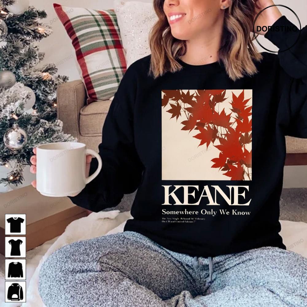 Vintage Somewhere Only We Know Keane Alternative Rock Limited Edition T-shirts