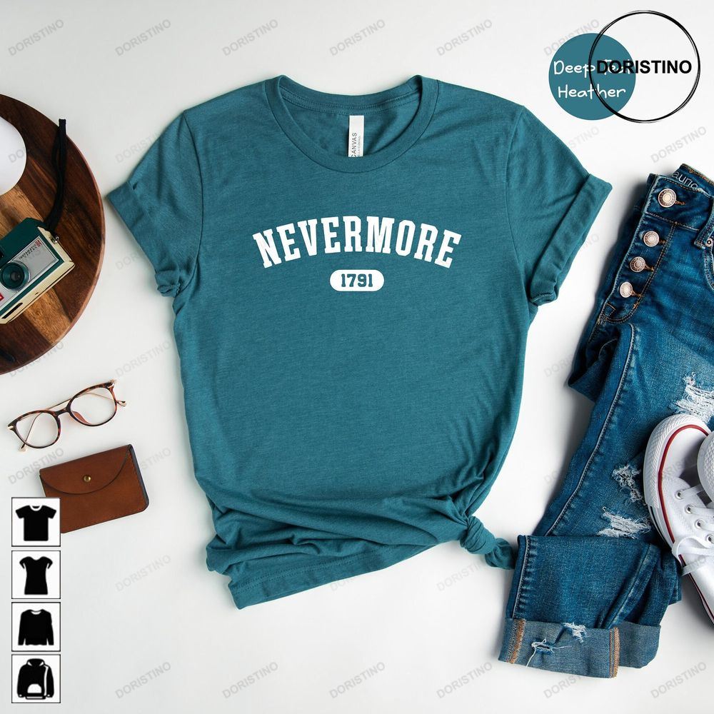 Nevermore 1791 Wednesday Nevermore Academy Nevermore Est 1791 Addams Family Nevermore Wednesday Gift Trending Style