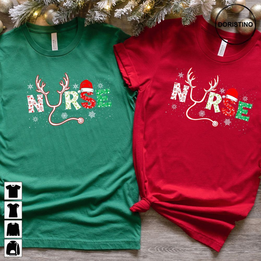 Nurse Christmas Christmas Skeleton Registered Nurse Tees Christmas Gift For Nurse Nursing School Tee Awesome Shirts