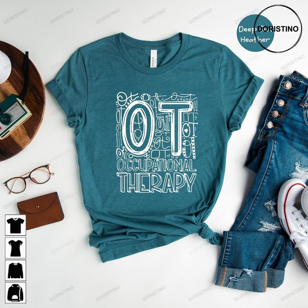 Typography Occupational Therapis Funny Ot Gift Occupational Therapist Gift Ot Life Tee Ot Graduation Trending Style
