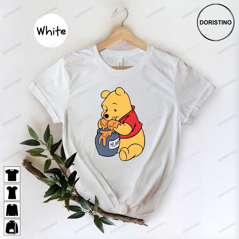 Winnie The Pooh Pooh Bear I Love Honey Pooh And Honey Disney Trip Disney Bear Winnie The Pooh Gift Limited Edition T-shirts