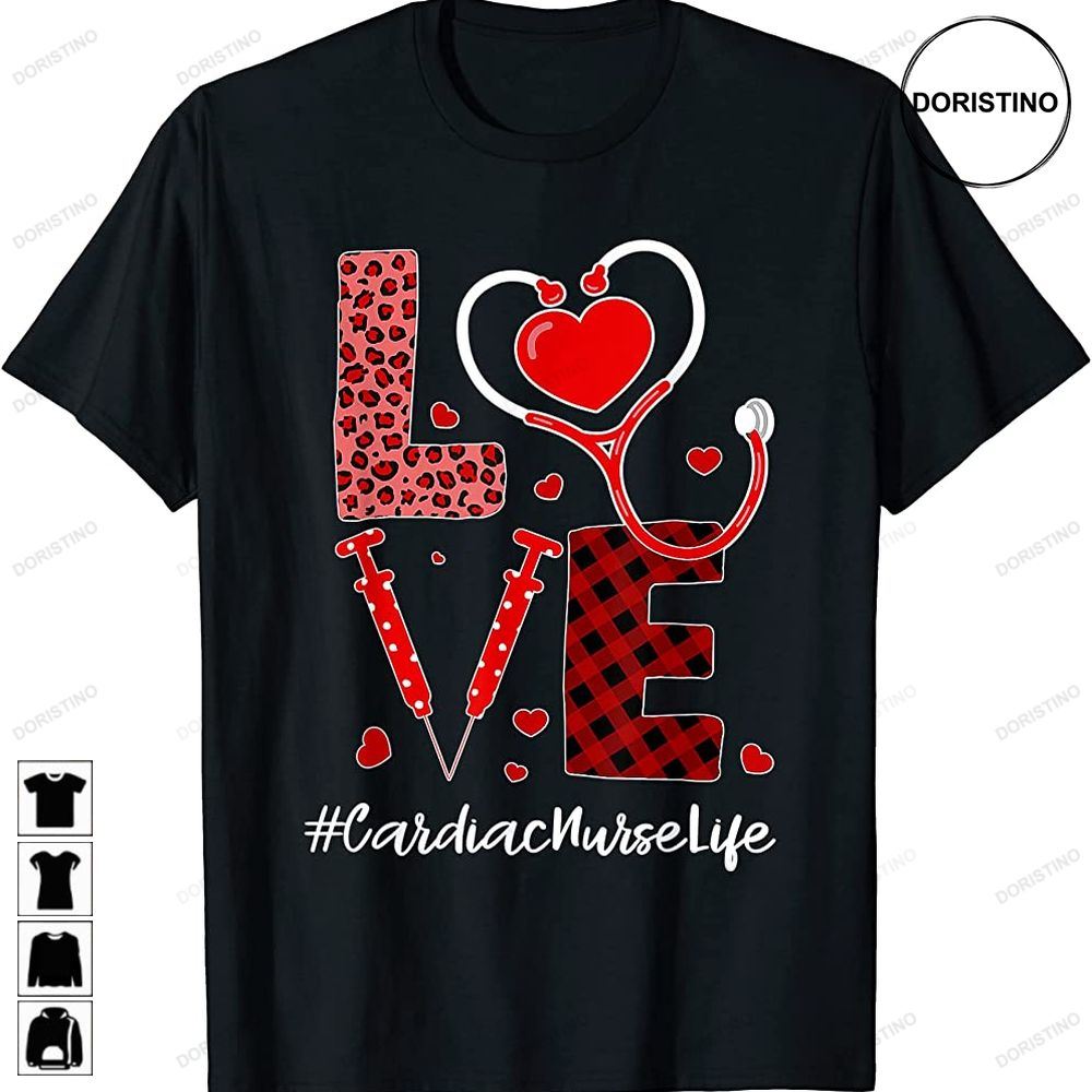 Tu Love Stethoscope Heart Cardiac Nurse Valentines Day Awesome Shirts