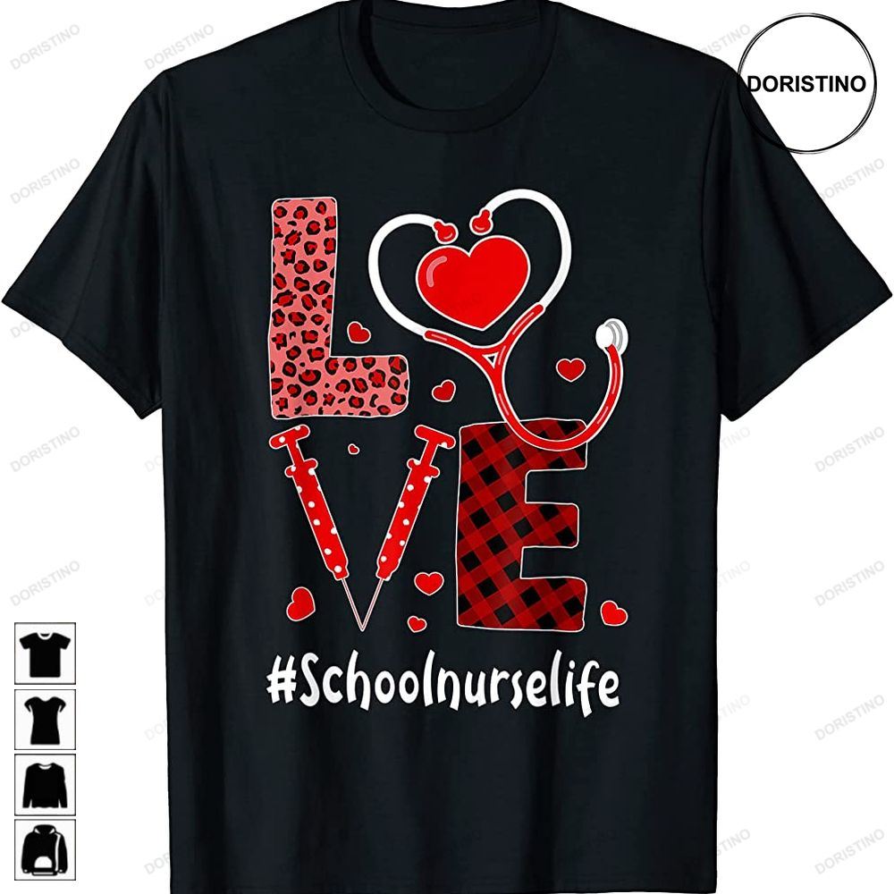 Tu Love Stethoscope Heart School Nurse Valentines Day Awesome Shirts