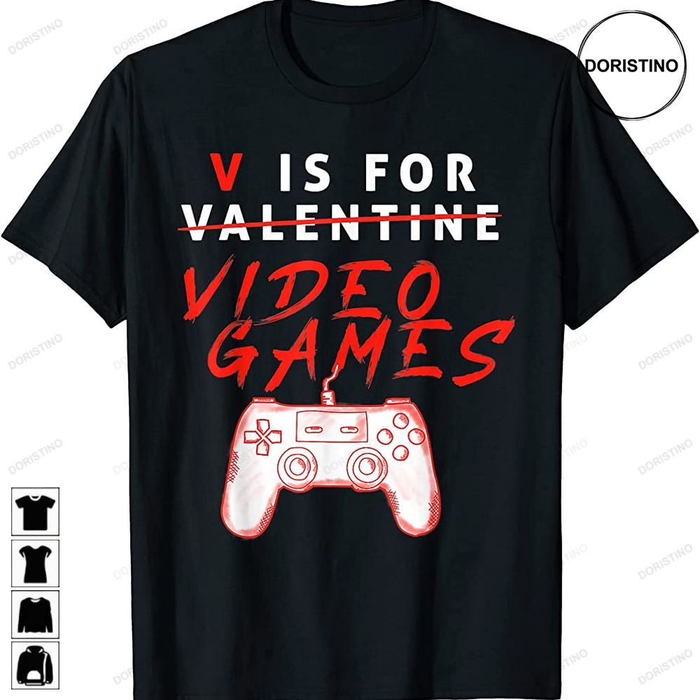 V Is For Video Games Valentines Day Gamer Gifts For Boys Men Trending Style