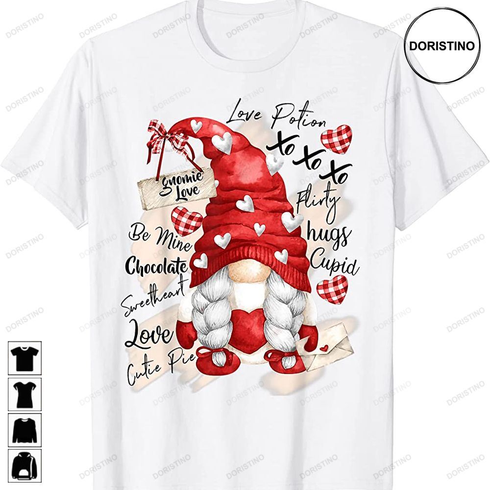 Valentine Gnome Love Heart Happy Valentines Day Limited Edition T-shirts