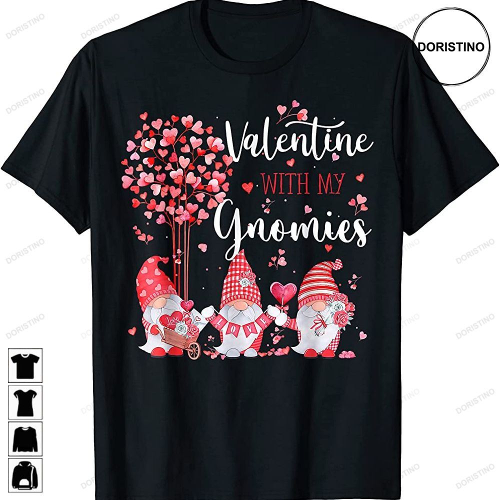 Valentine With My Gnomies Hearts Gnomes Lovers Couples Trending Style