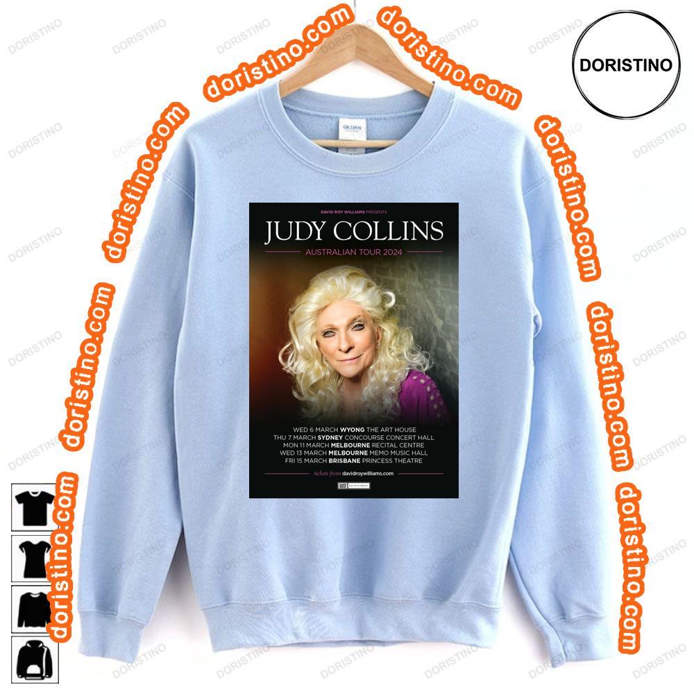 Judy Collins Tour 2024 Art Sweatshirt Long Sleeve Hoodie