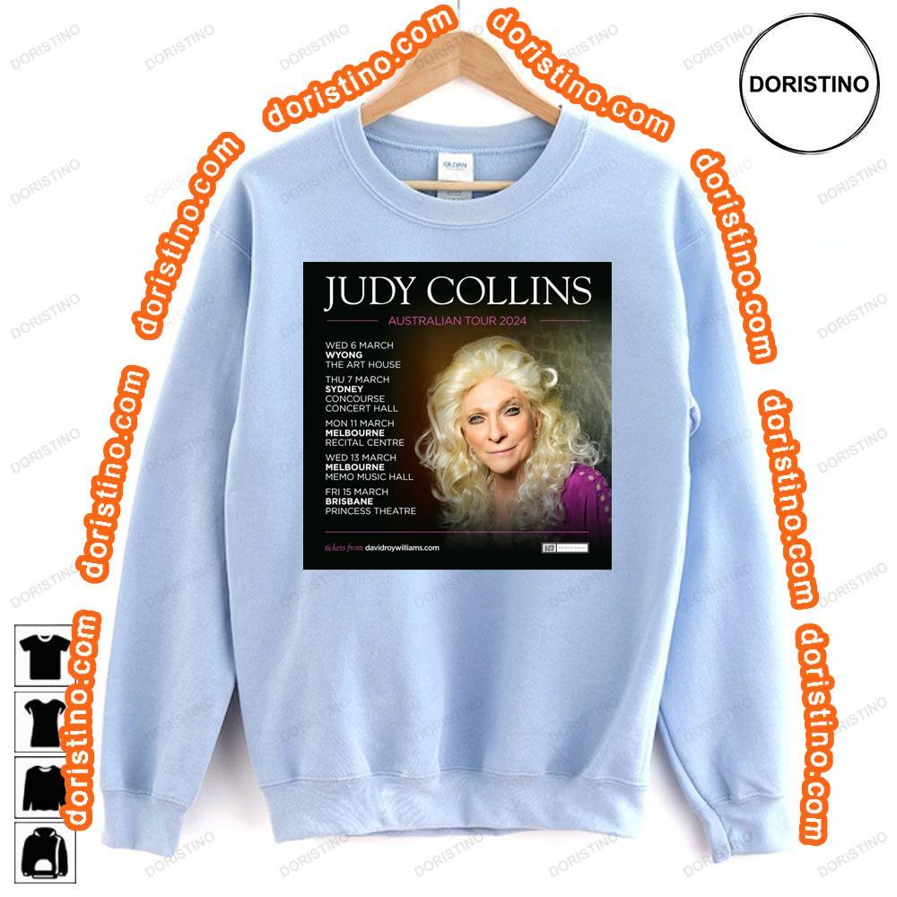 Judy Collins Tour 2024 Dates Sweatshirt Long Sleeve Hoodie