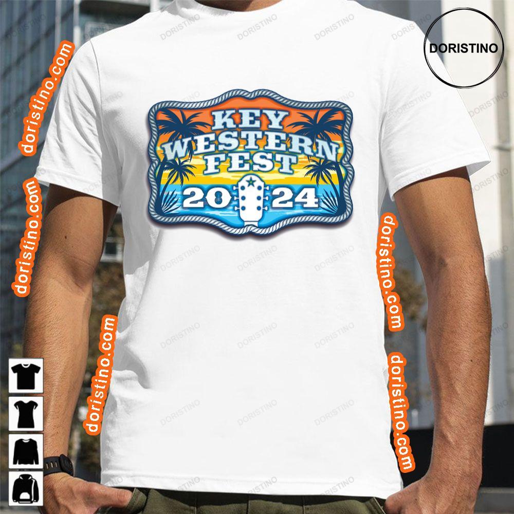 Key Western Fest 2024 Logo Sweatshirt Long Sleeve Hoodie