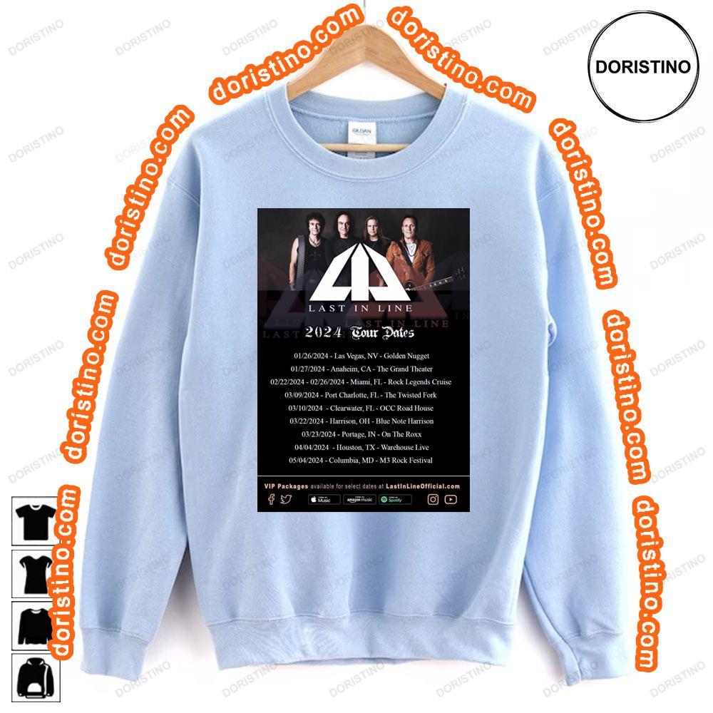 Last In Line 2024 Tour Hoodie Tshirt Sweatshirt