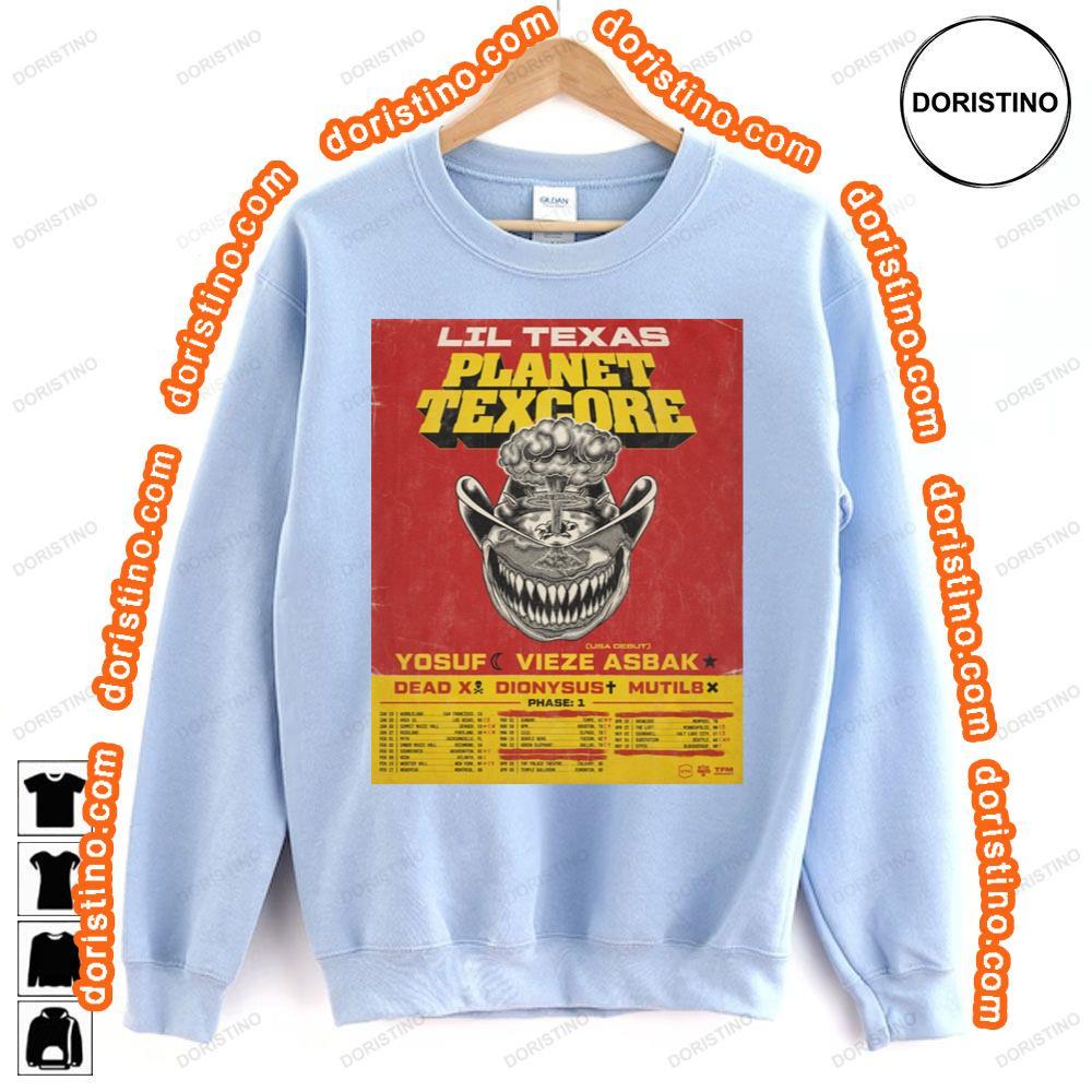 Lil Texas Planet Texcore 2024 Tour Dates Hoodie Tshirt Sweatshirt