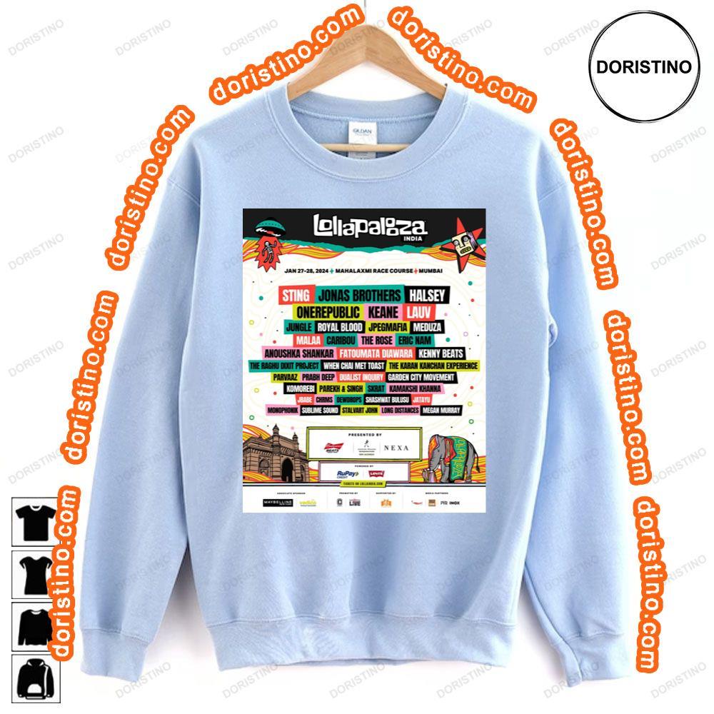 Lollapalooza India 2024 Tshirt Sweatshirt Hoodie