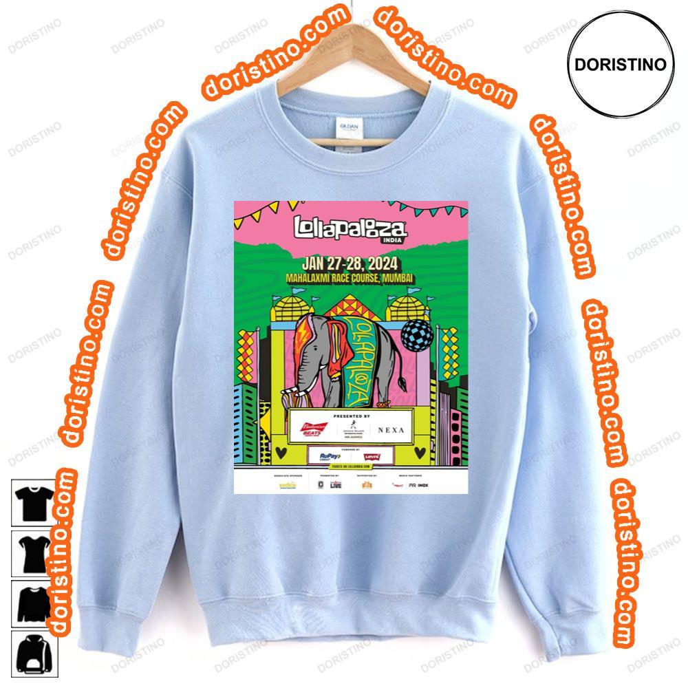 Lollapalooza India Jan 2024 Hoodie Tshirt Sweatshirt