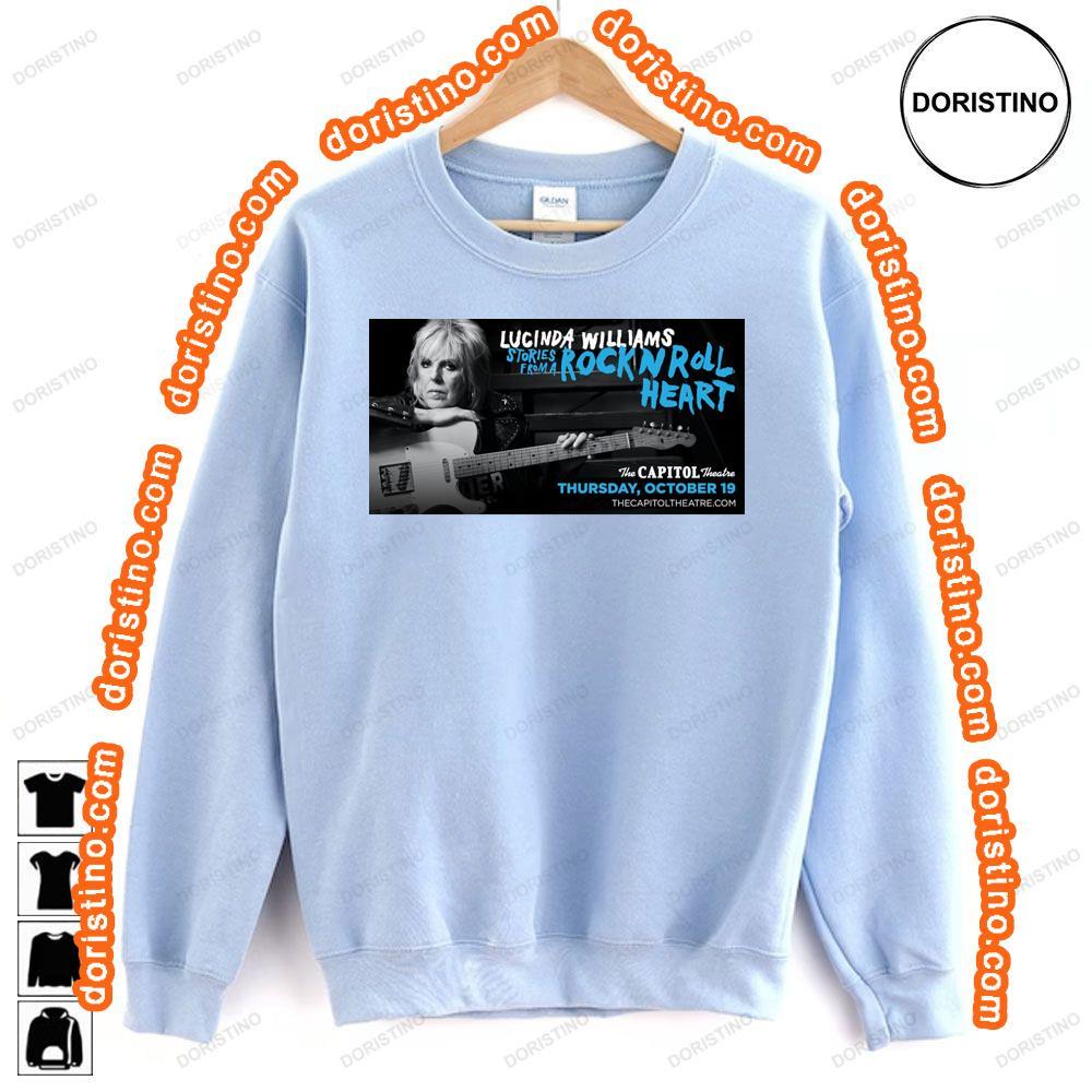 Lucinda Williams Stories Froma Rocknroll Heart 2024 Tour Tshirt Sweatshirt Hoodie