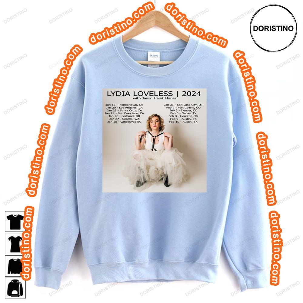 Lydia Loveless 2024 Tour Dates Tshirt Sweatshirt Hoodie