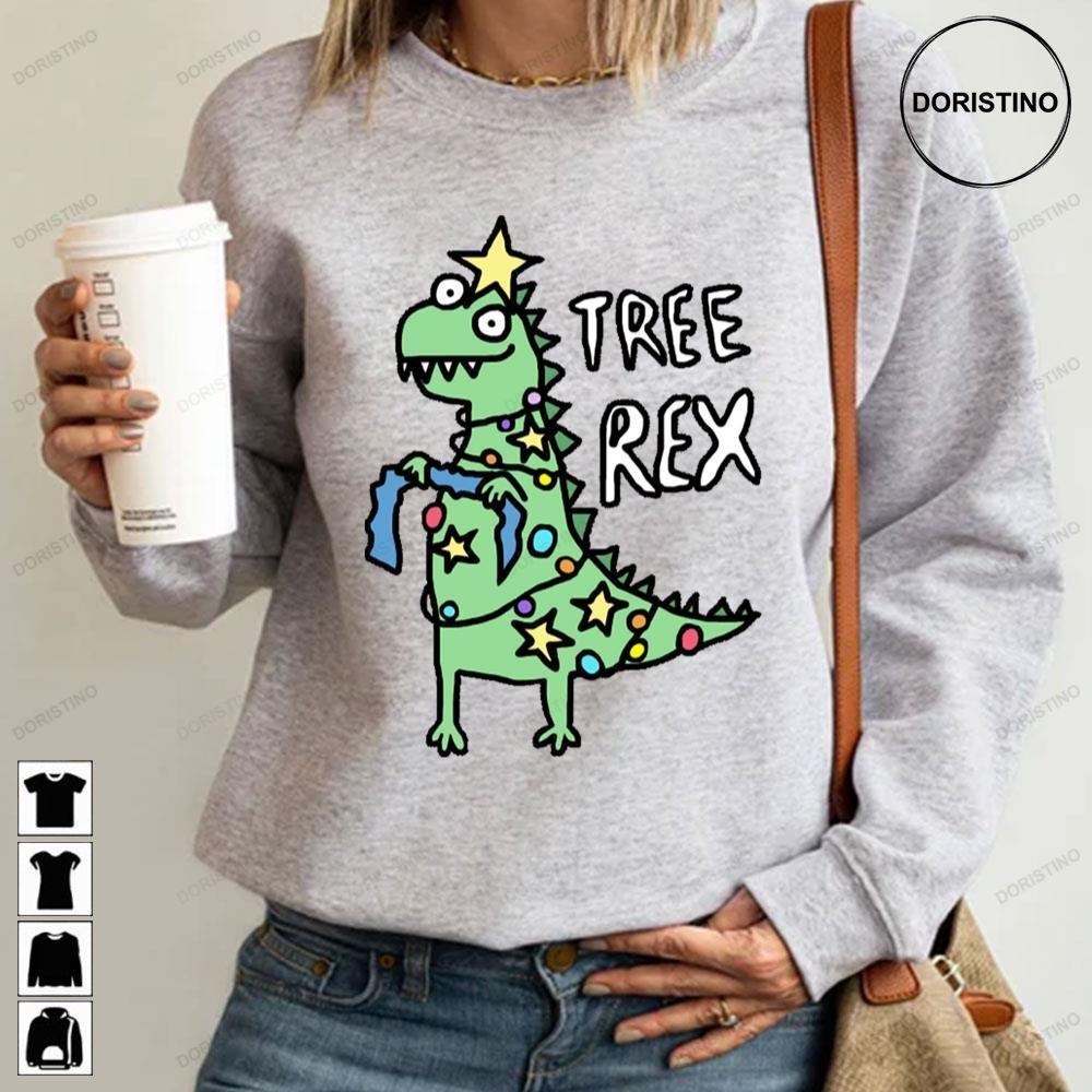 Cute Draw Art Tree Rex Christmas 2 Doristino Limited Edition T-shirts