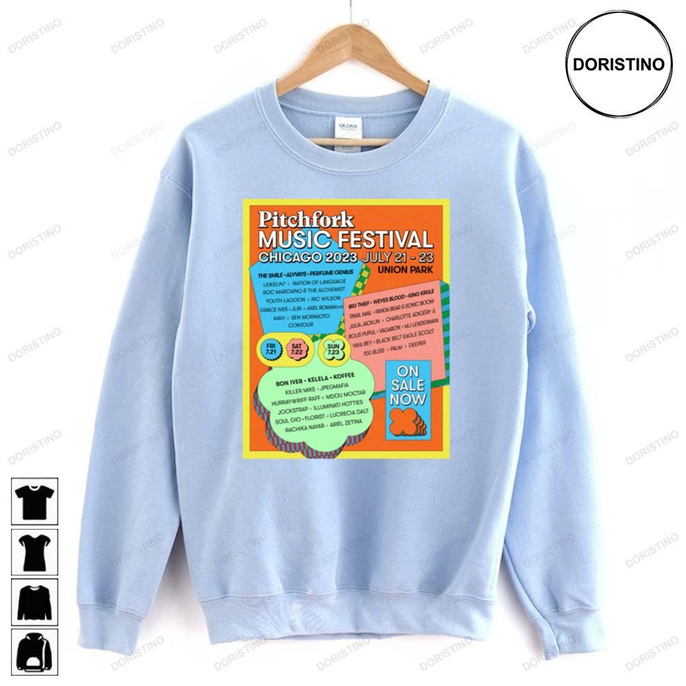 2023 Pitchfork Festival Limited Edition T-shirts