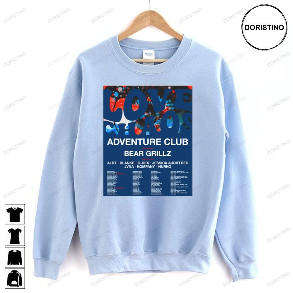 Adventure Club Love Chaos 2022 Blue Tour Trending Style
