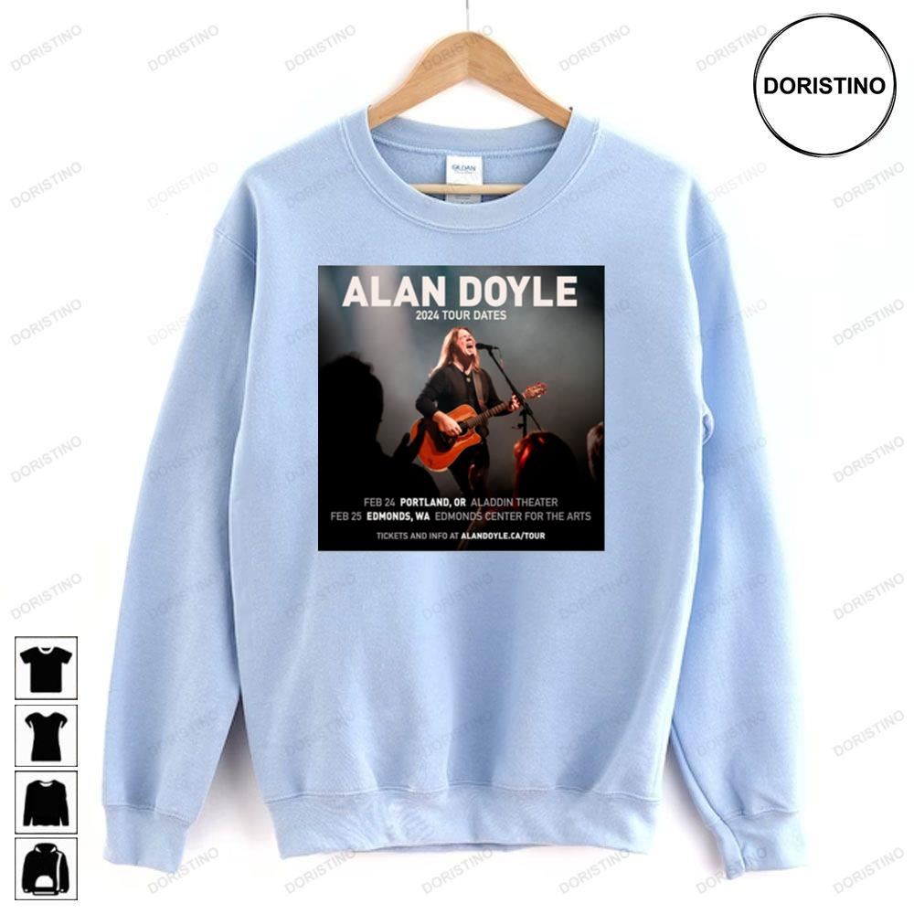 Alan Doyle 2024 Tour Dates Limited Edition T-shirts