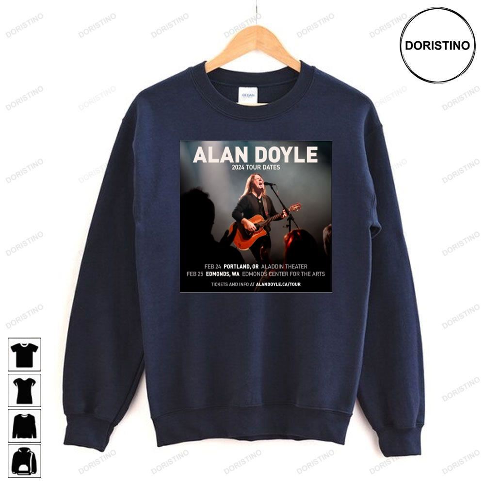Alan Doyle 2024 Tour Dates Limited Edition Tshirts