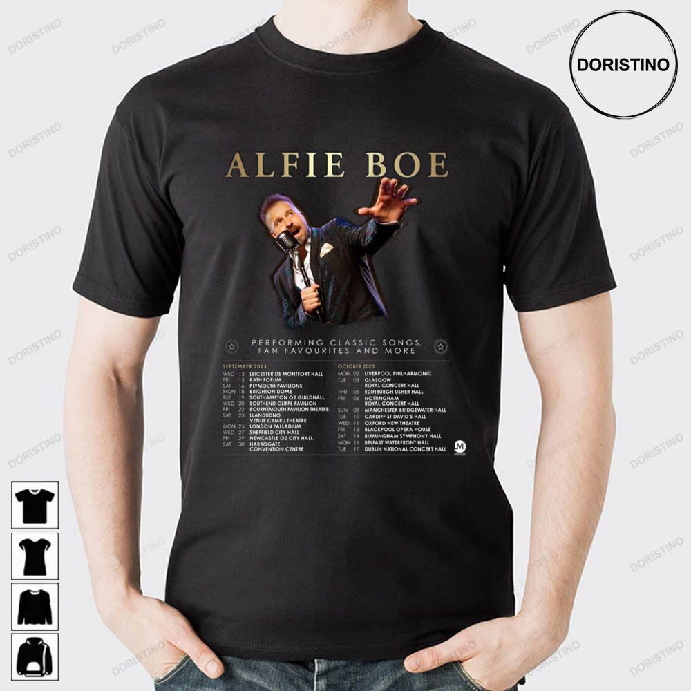 Alfie Boe 2023 Tour Dates Awesome Shirts