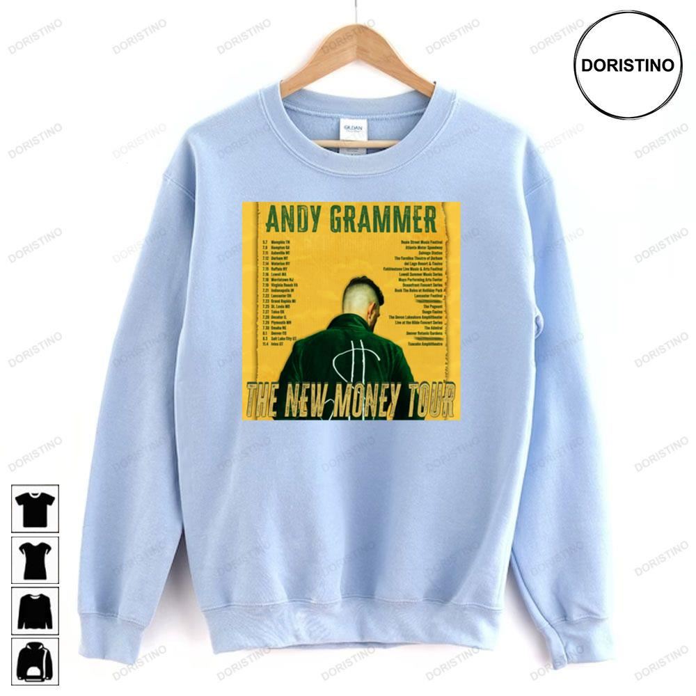 Andy Grammer The New Money Tour 2023 Limited Edition T-shirts