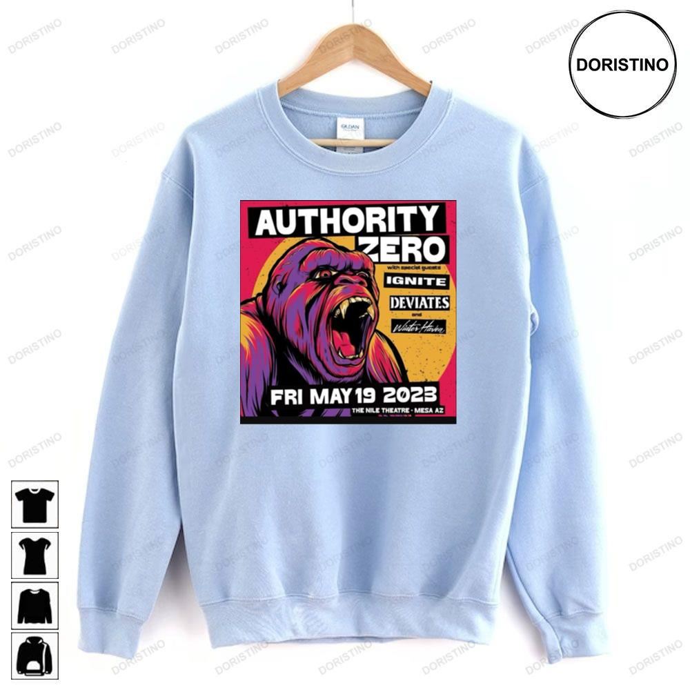 Authority Zero May 2023 Show Limited Edition T-shirts