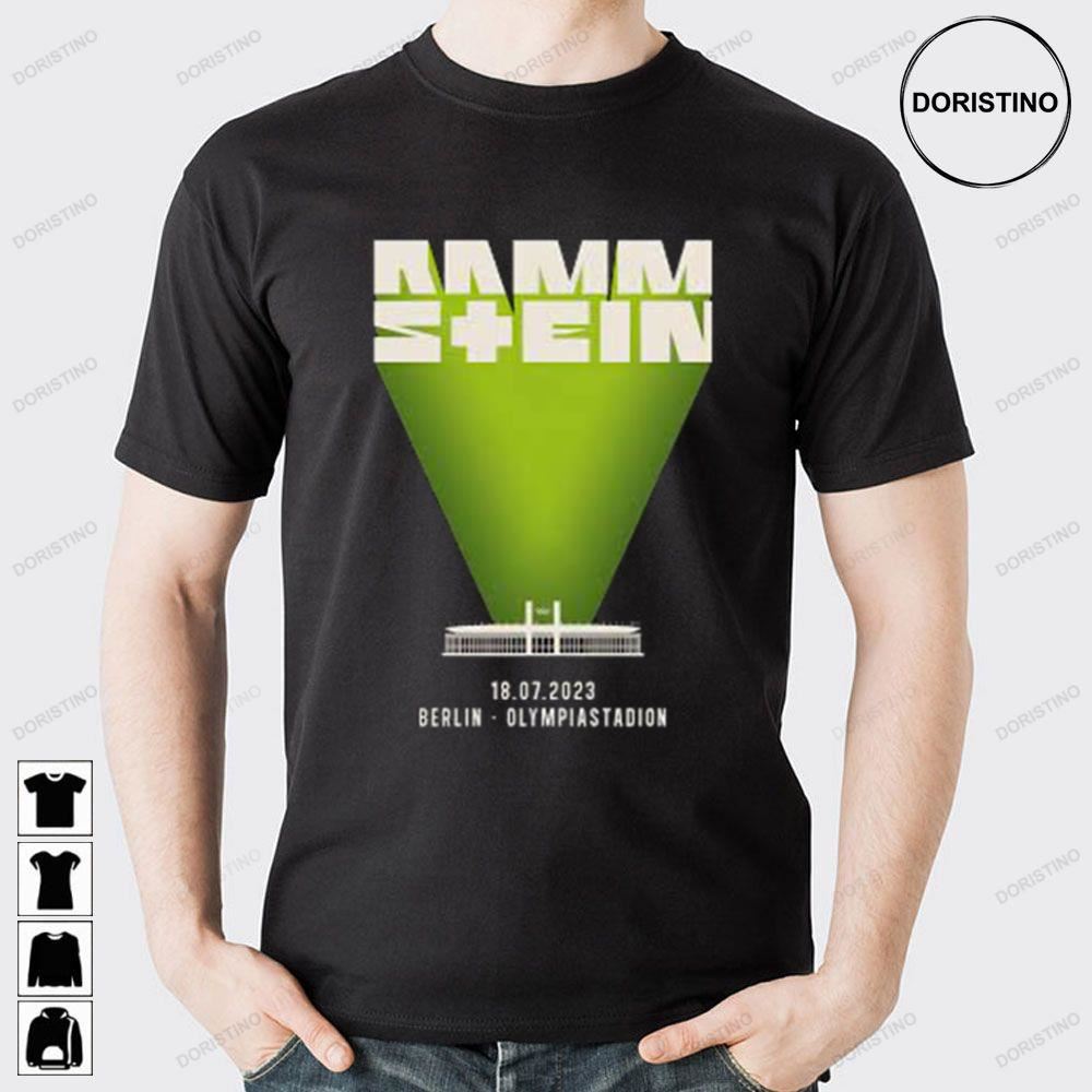 Berlin Olympiastadion July 2023 Rammstein Tour Limited Edition T-shirts