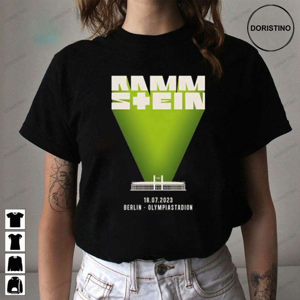 Berlin Olympiastadion July 2023 Rammstein Tour Limited Edition T-shirts