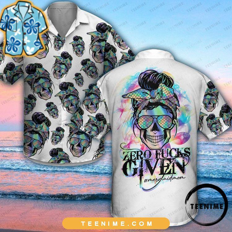 Skull Mom Mom Gift For Vacation Teenime Awesome Hawaiian Shirt