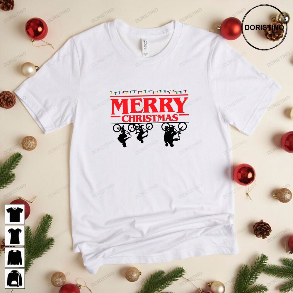Christmas For Women Merry And Bright Christmas Christmas Tree Crewneck Holiday Limited Edition T-shirts