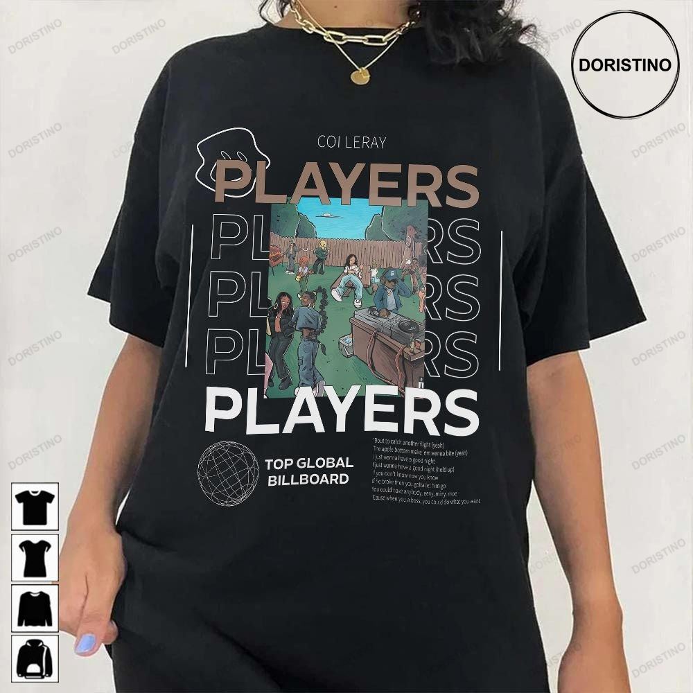 Coi Leray Players Bout To Catch Another Flight Lyrics Top Billboard 2023 Music Awesome Shirts