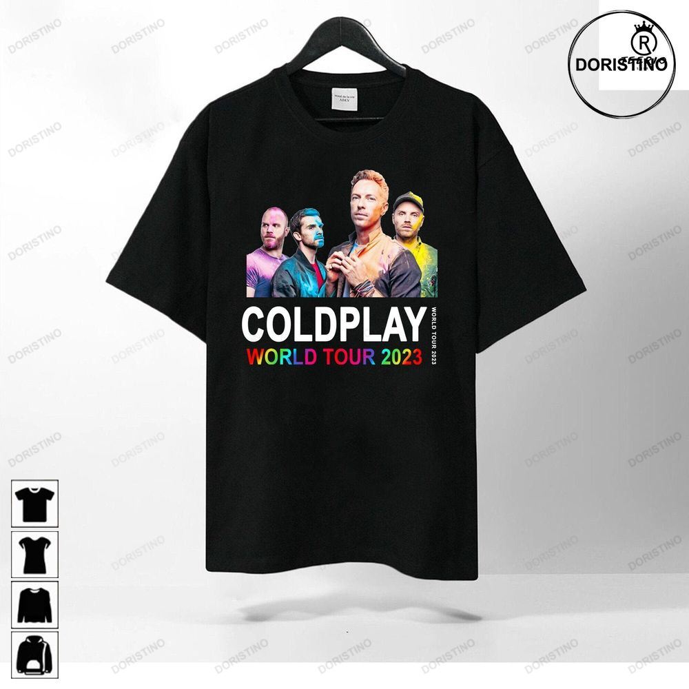 Coldplay Music Of The Spheres Tour Dates 2023 World Tour Double Sided Coldplay Gift Retro Gift Tee For You And Your Friends Awesome Shirts