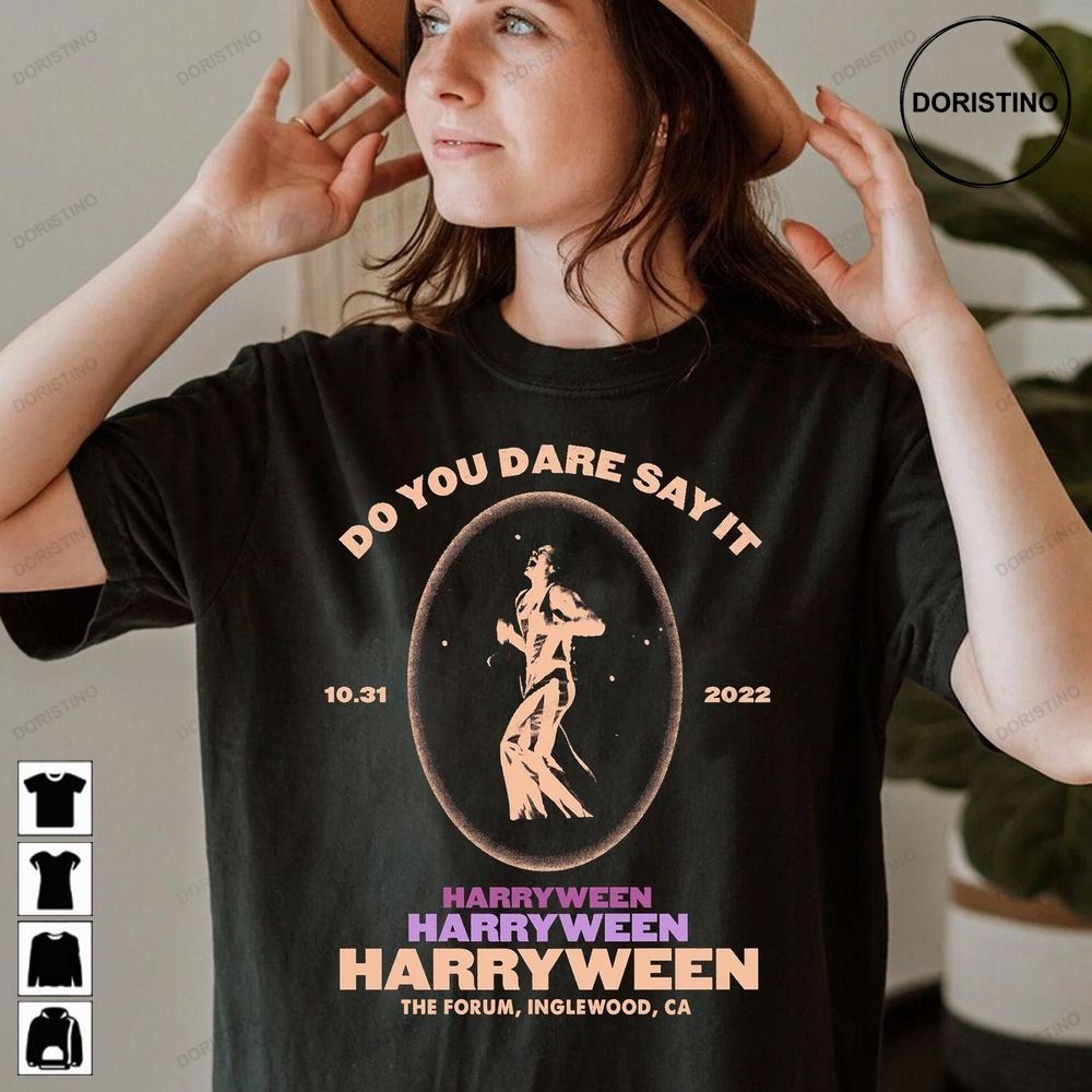 Comfort Color Do You Dare Say It Harryween Harryween Harryween Funny Halloween Hs Limited Edition T-shirts
