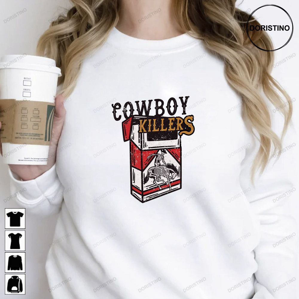 Cowboy Killer Country Western Southern Country Girl Vintage Tee Boho Cowgirl Trending Style