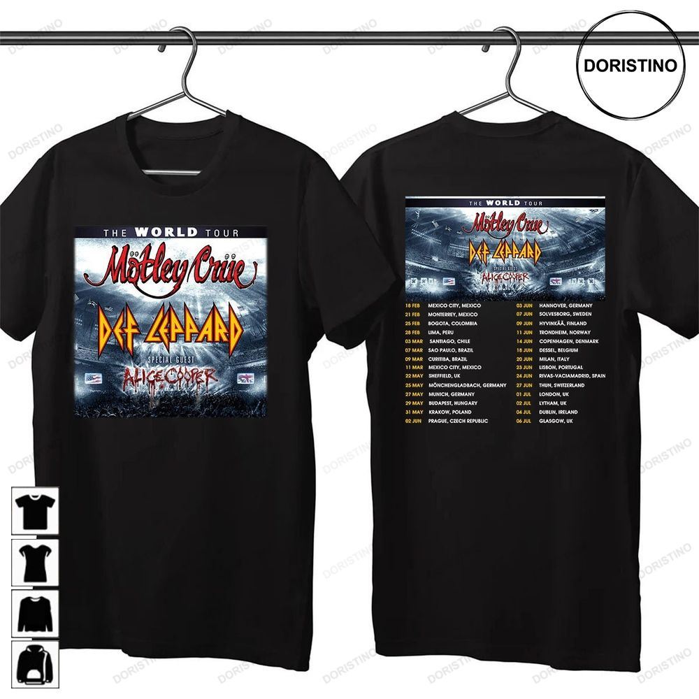Def Leppard X Motley Crue World Tour 2023 Concert Def Leppard Fan Gift Def Leppard Vintage Def Leppard Tour Awesome Shirts