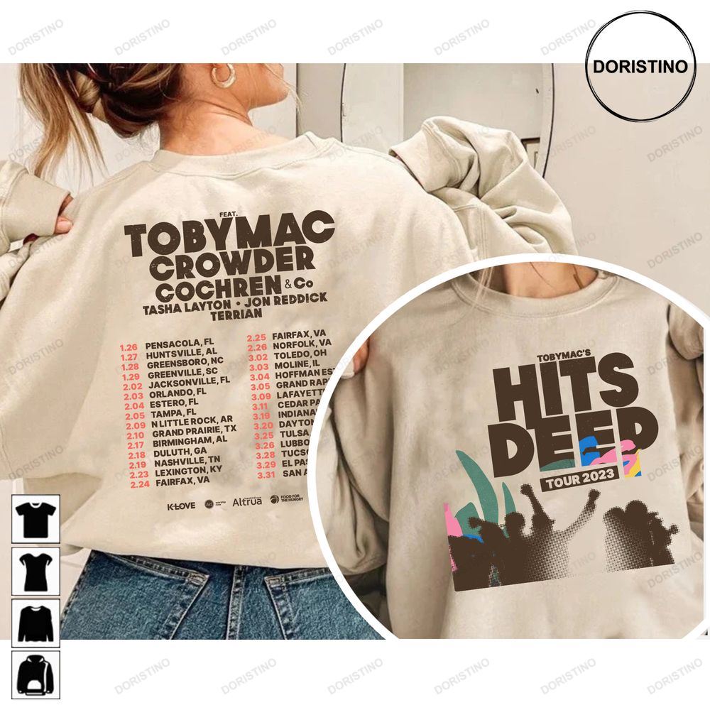 Tobymac Hits Deep Tour 2023 Toby Mac 2023 Tour For Limited Edition T-shirts