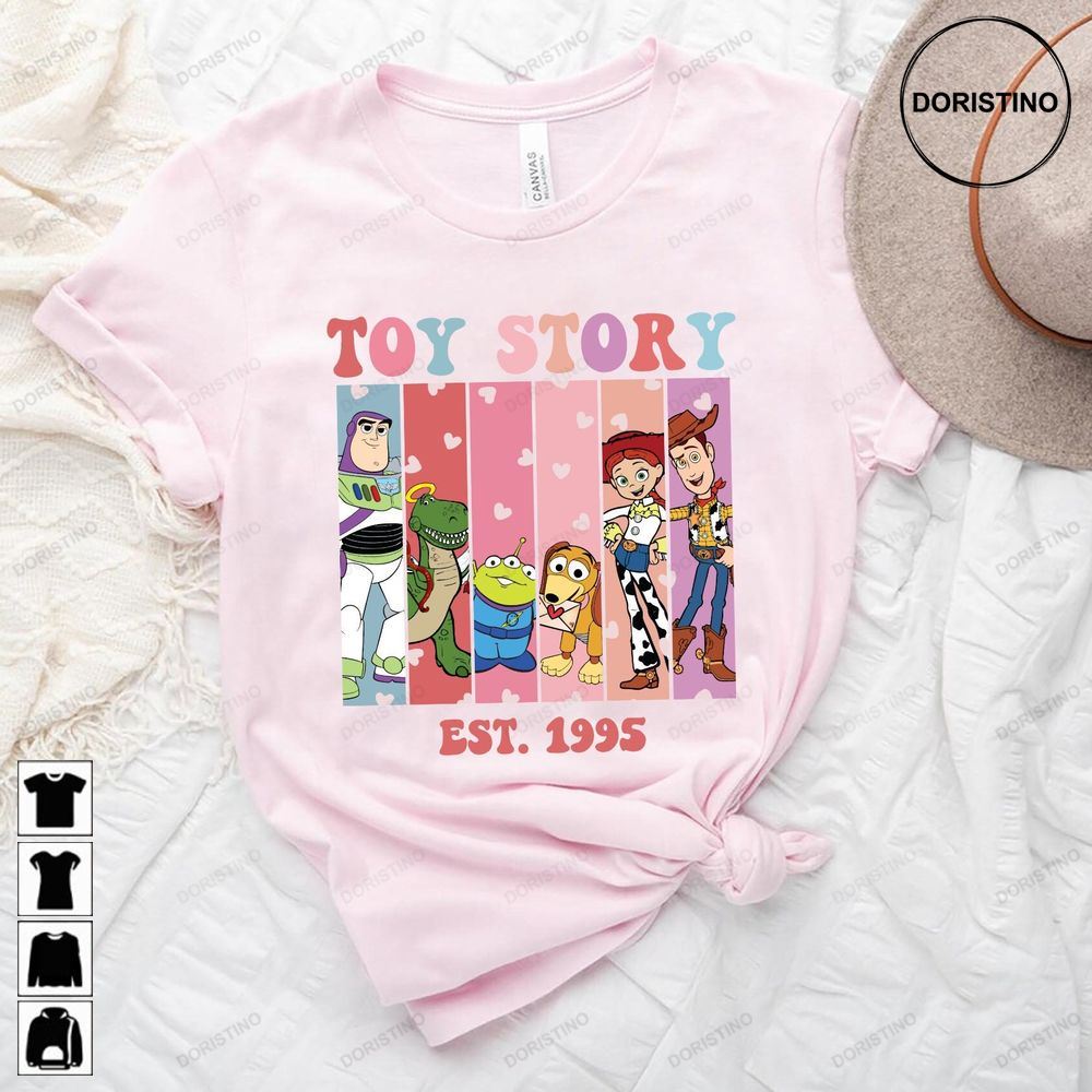 Toy Story Est 1995 Valentine Toy Story Couple T Awesome Shirts