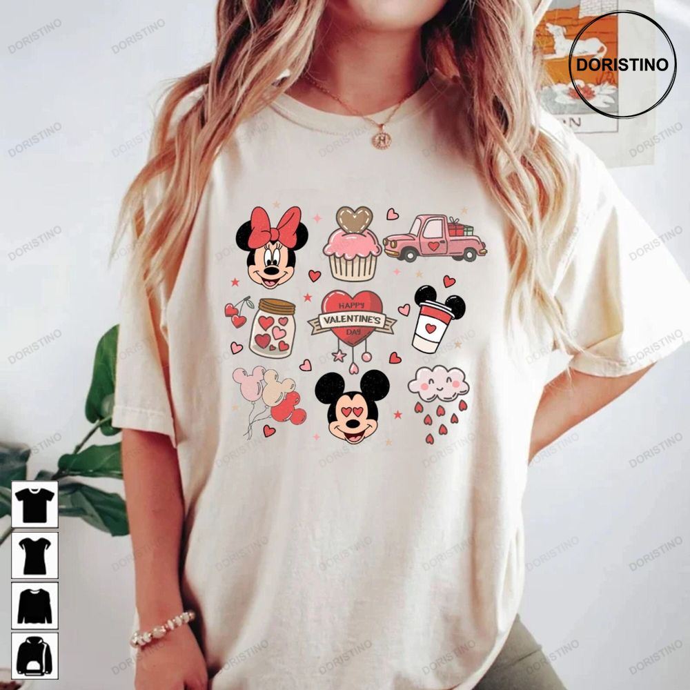 Vintage Mickey Minnie Valentine Comfort Colors® Retro Awesome Shirts