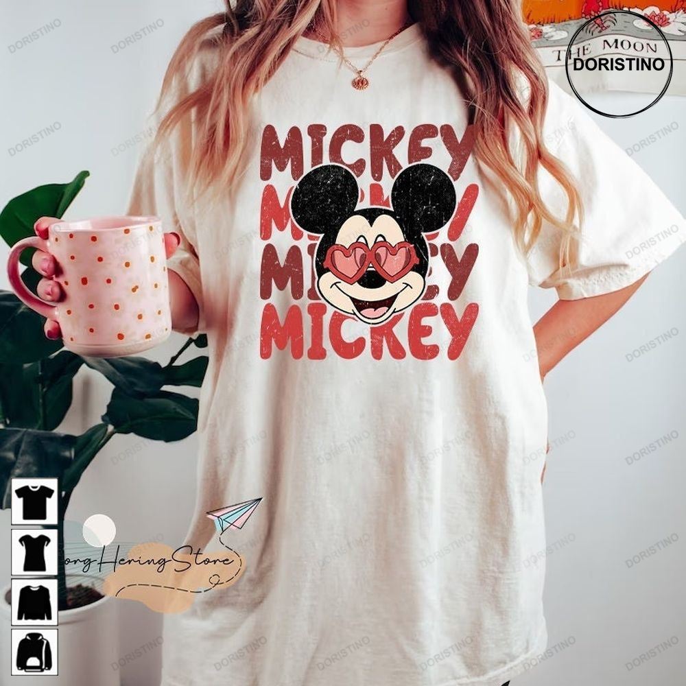 Vintage Mickey Valentine Comfort Colors® Disney Lover Trending Style