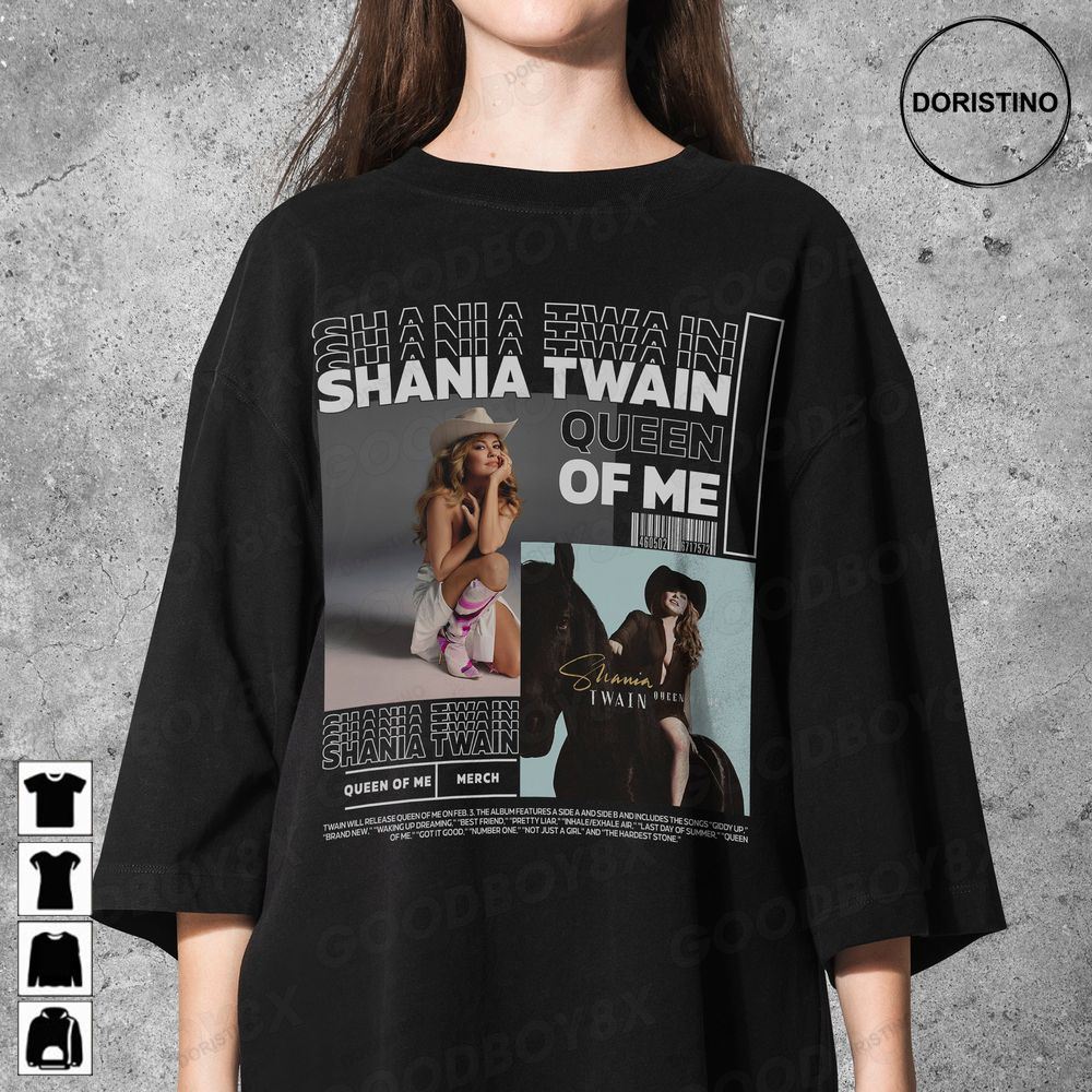Vintage Shania Twain Queen Of Me Tour Queen Of Me Tour Limited Edition T-shirts