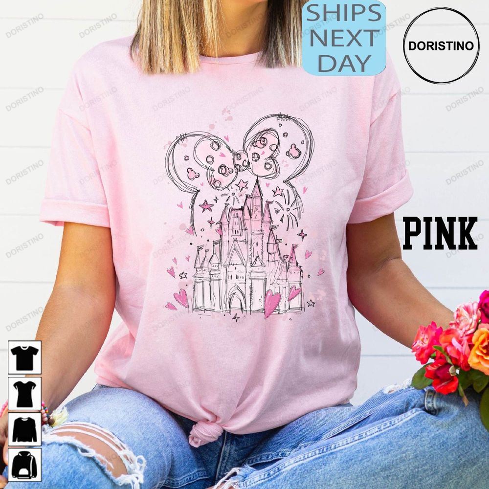 Watercolor Castle Valentine's Day Valentine Art Limited Edition T-shirts