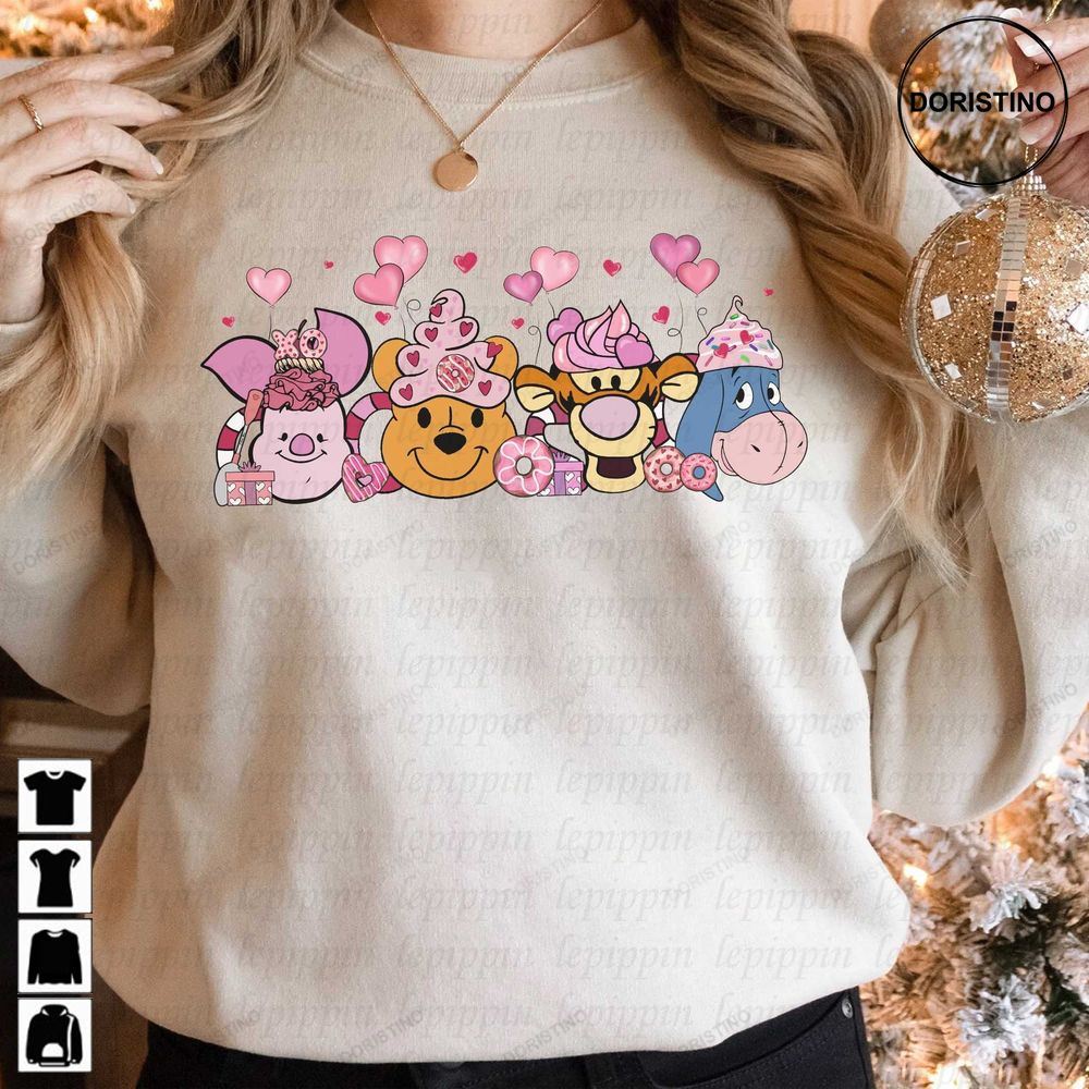 Winnie The Pooh Latte Valentine Disney Coffee Valentine Awesome Shirts