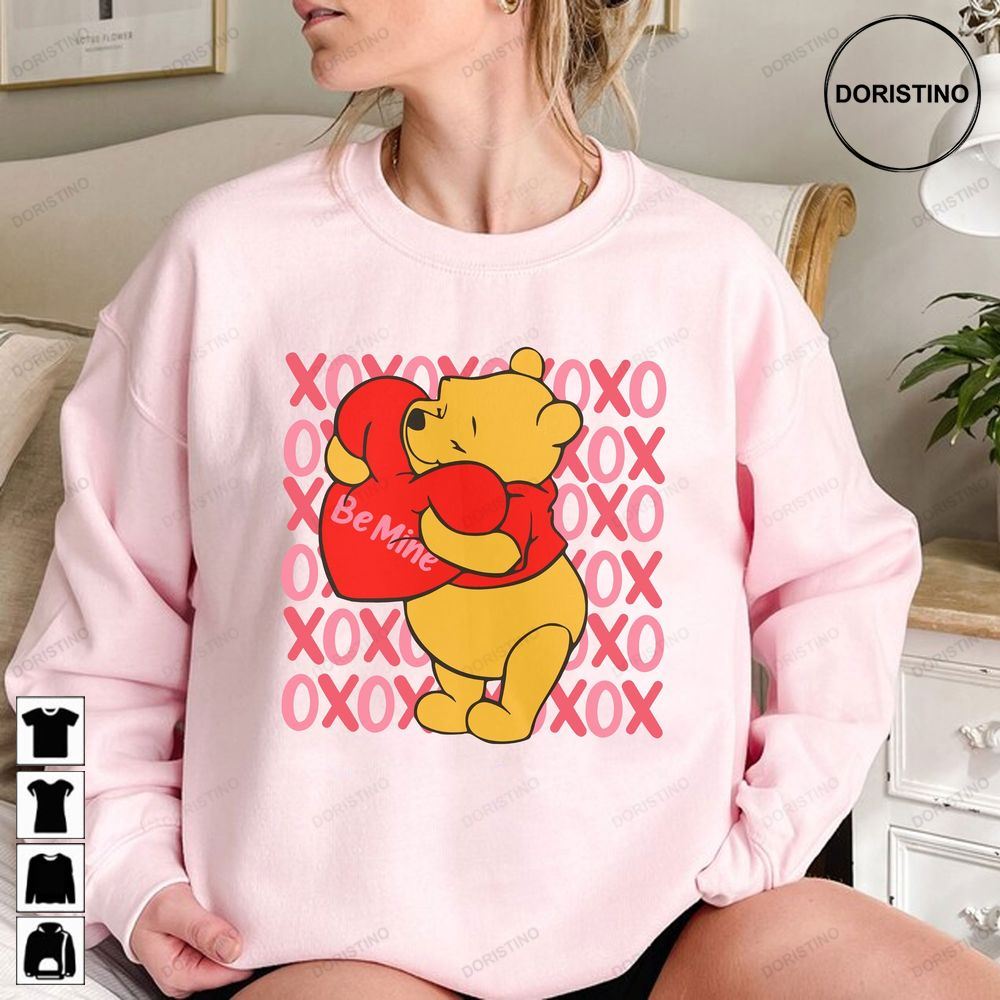 Winnie The Pooh Valentine Cute Pooh Love Heart Be Mine Trending Style