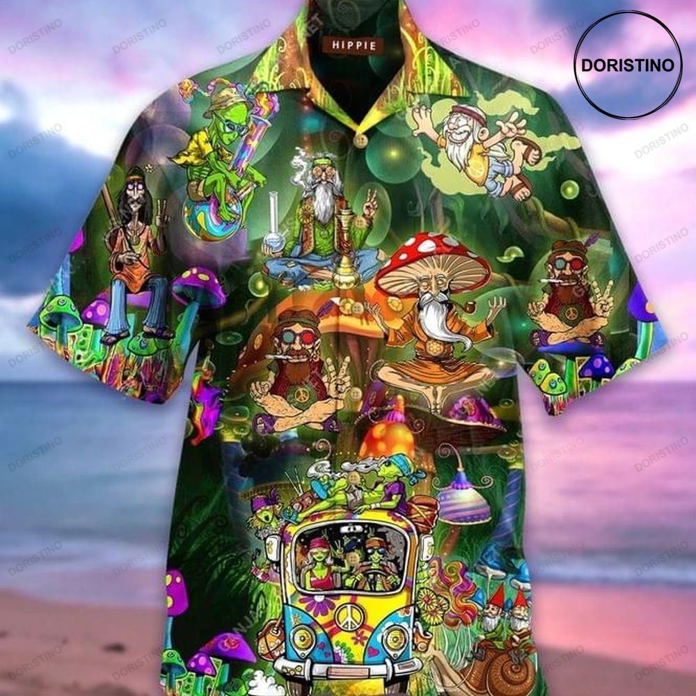 Hippie Car Hawaiian Shirt